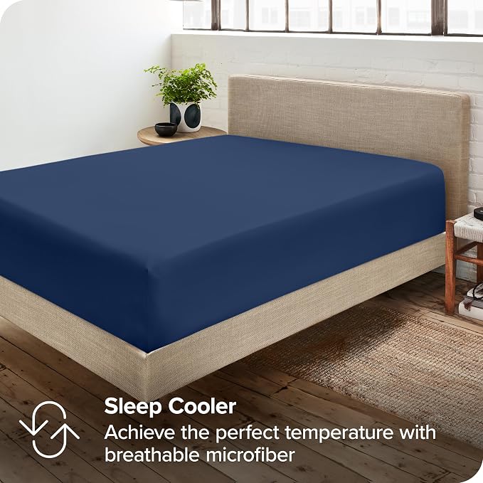Bare Home 5-Pack Fitted Bottom Ultra-Soft Sheets King - Image 6