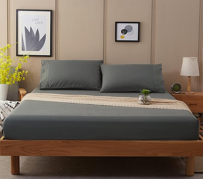 SONORO KATE Bed Sheet Set Super Soft Microfiber 1800 Thread Count Luxury - Image 8
