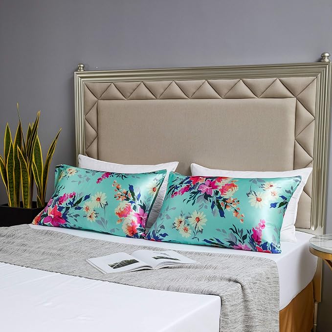 MR&HM Satin Pillowcase for Hair and Skin, Silk Satin Pillowcase 2 Pack - Image 5