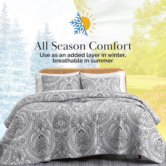 Southshore Fine Living, Inc. Farmhouse Bedding Quilt Set, Twin XL Coverlet - Image 9