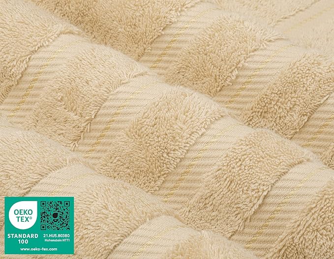 American Soft Linen Luxury 4 Piece Bath Towel Set, 600 GSM 100% Cotton Turkish - Image 3