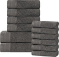 Superior Honeycomb 100% Cotton 500 GSM 12 Piece Bath Towel Set, 6 Washcloths by SUPERIOR