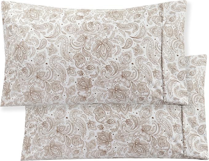 Elegant Comfort Luxury Soft Bed Sheets Paisley Pattern - Image 6