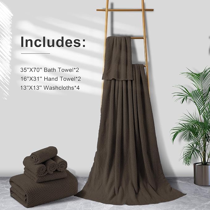 Smuge Extra Large Bath Towel Sheet Set 35x70 Inches - Image 5