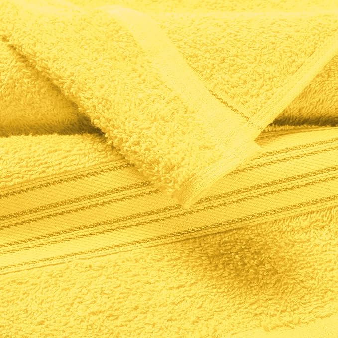 BOUTIQUO Ultra Soft 3 Pack Cotton Towel Set, Contains a Bath Towels 28x55 inch - Image 2