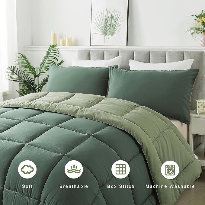 DOWNCOOL Queen Comforter Set -All Season Bedding Comforters Sets - Image 3