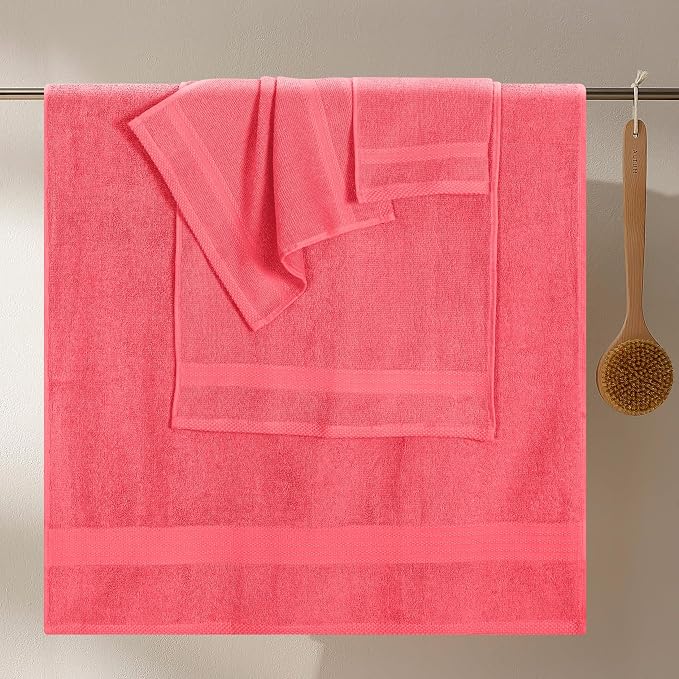 GLAMBURG Ultra Soft 8-Piece Towel Set - Image 3