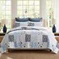 EverGrace Cotton Quilt Set Queen Size, 100% Cotton Reversible Lightweight by EverGrace