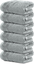 Tens Towels Pack of 6 Hand Towels, 100% Cotton, Lighter Weight, Quick to Dry by TensTowels
