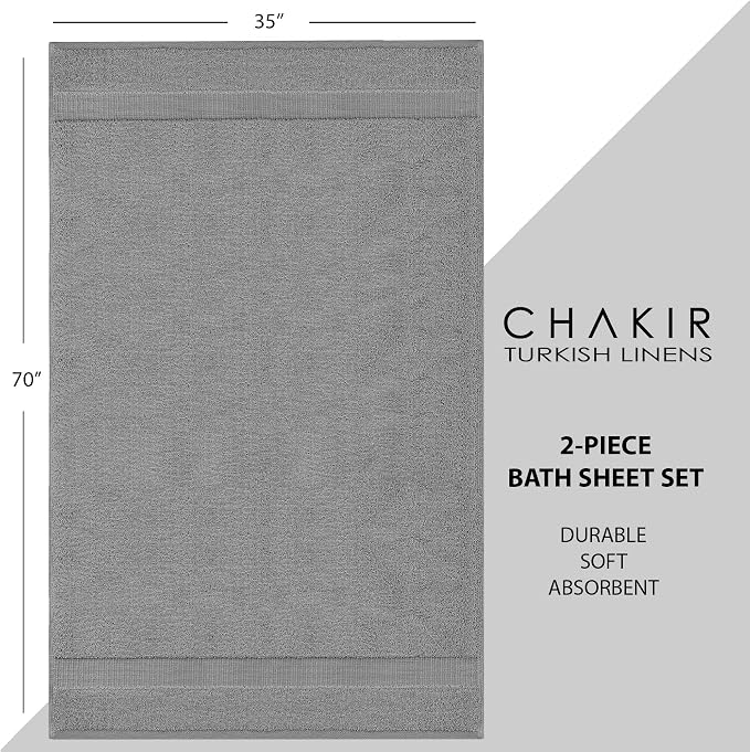 Chakir Turkish Linens, 100% Cotton Premium Quality Turkish Bath Sheets - Image 6