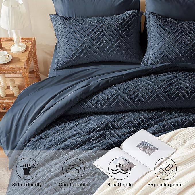 Zzlpp Twin Comforter Set 5 Pieces, All Season Boho Bedding Sets - Image 3