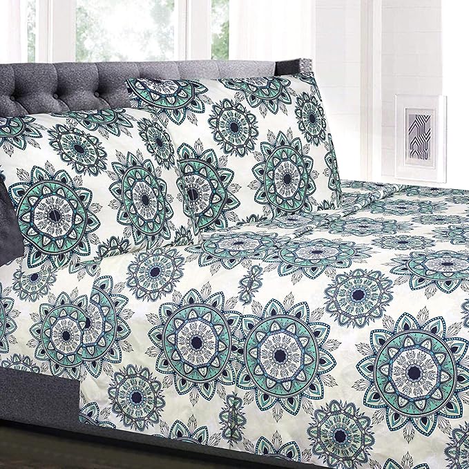 1800 Thread Count Sheet Set – Soft Egyptian Quality Brushed Microfiber Sheets – by SweetHomeCollection