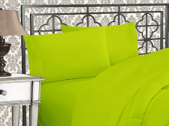 Elegant Comfort Luxurious 1500 Premium Hotel Quality Microfiber Three Line by ELEGANTCOMFORT