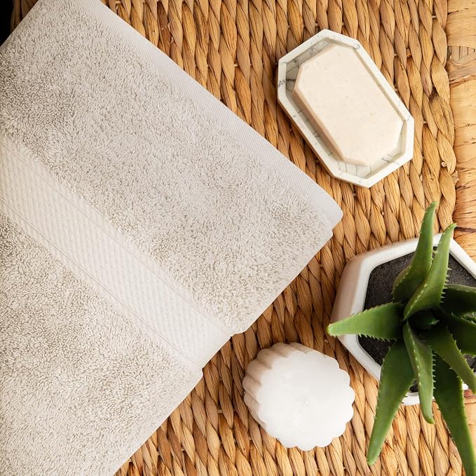 SUPERIOR Egyptian Cotton Pile 10 Piece Towel Set, Includes 2 Bath, 4 Hand - Image 6