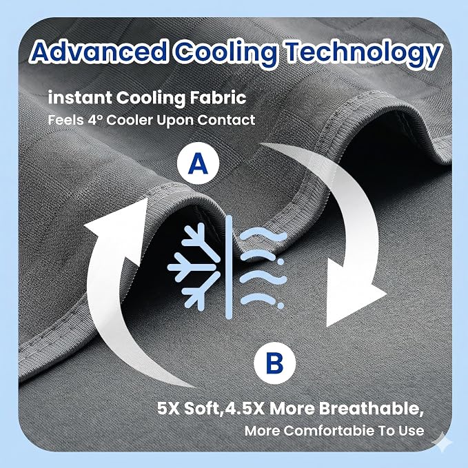 Topcee Cooling Blanket King Size- 90"x108" Summer Cooling Throw Blanket - Image 5