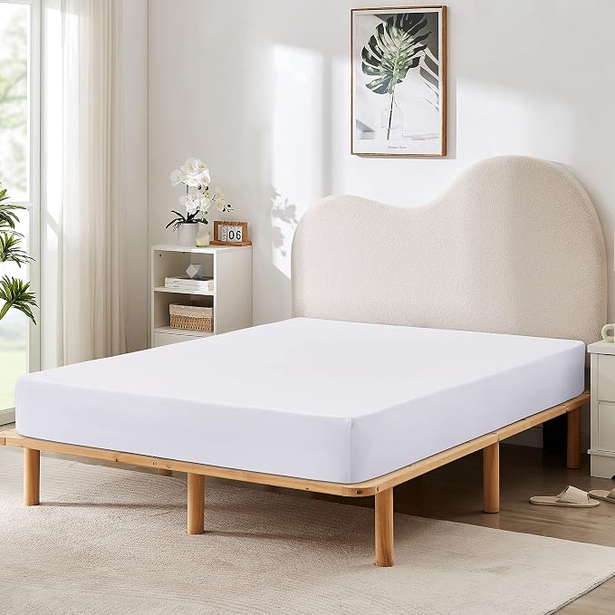 HBHLFZ Queen Fitted Sheet Only, Soft Breathable Bottom Sheet by HBHLFZLuxuryHomeLife