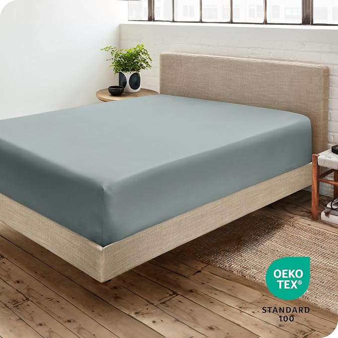 Bare Home Fitted Bottom Sheet Queen Size - Image 4