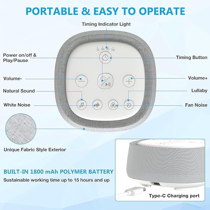 Rechargeable White Noise Machine - Image 3