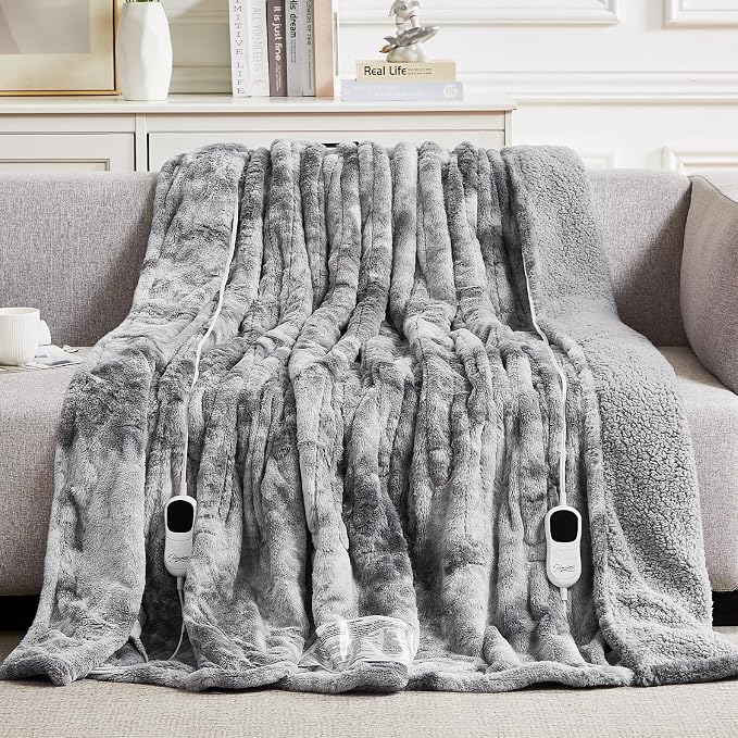 Homemate Electric Heated Blanket Queen Size by Homemate