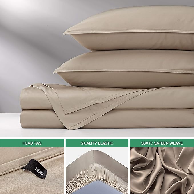 Pure Bamboo Queen Sheets, Genuine 100% Organic Viscose Derived from Bamboo Bed - Image 6