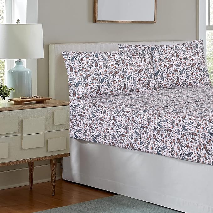 RUVANTI 100% Cotton Sheets – Split King Size Percale Bedding, Cooling & - Image 9