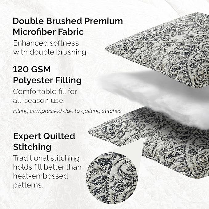 Southshore Fine Living, Inc. Ashanti Collection Oversized Quilt Twin Bedding - Image 3