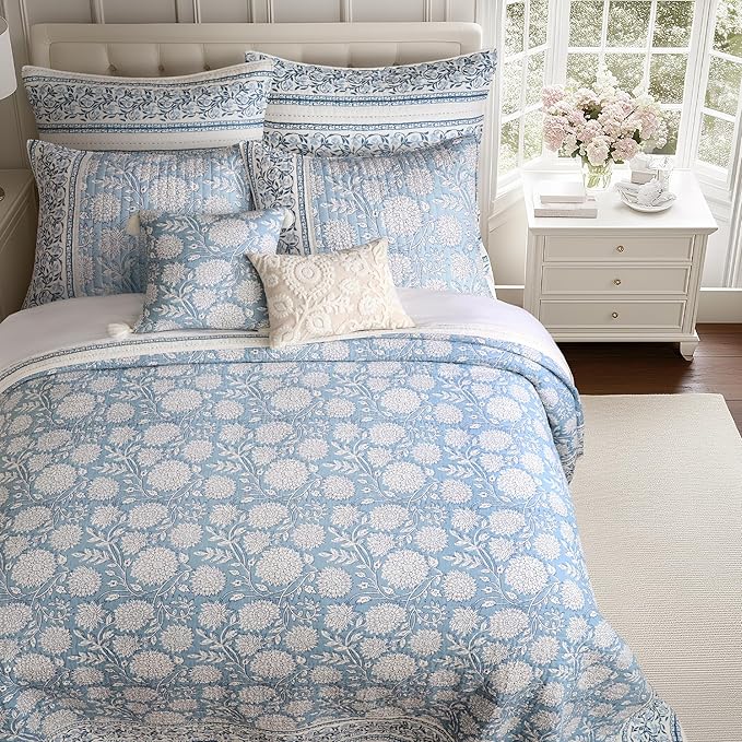 Levtex Home Adare Blue Reversible King/Cal King Quilt Set - Image 5