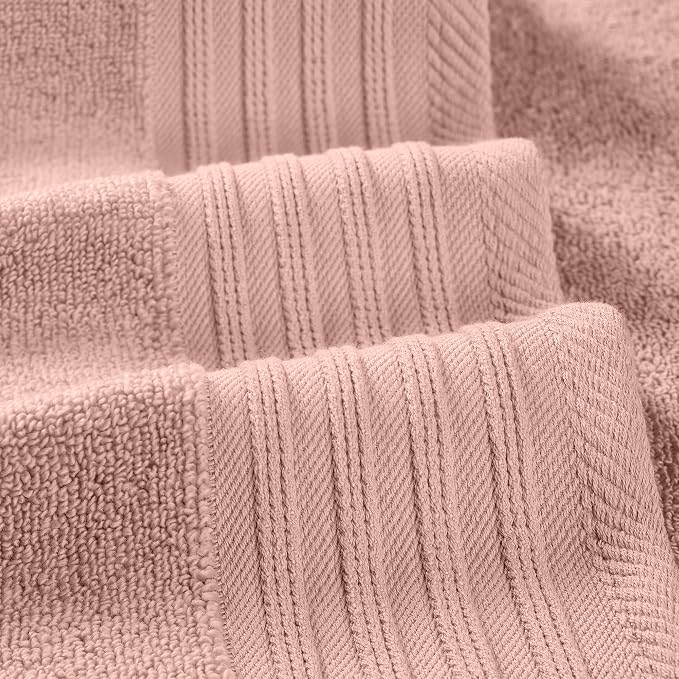 Modern Threads 6 Piece Cotton Bath Towel Set – Ultra Soft 550 GSM Towels – - Image 3