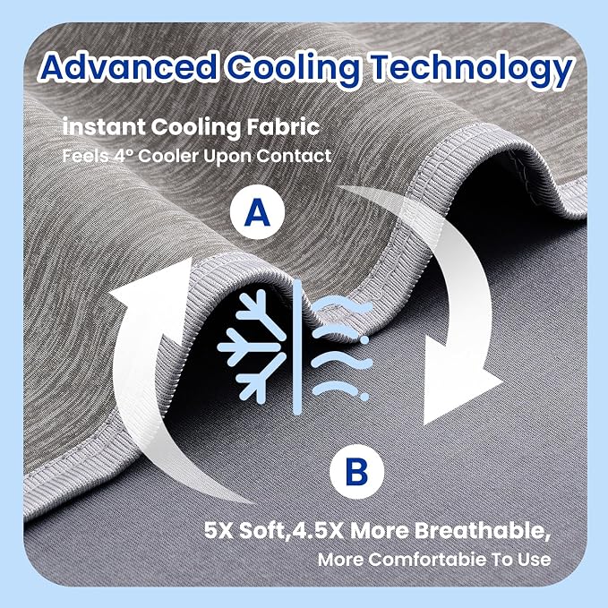 Topcee Cooling Blanket for Sweats Absorbs Heat to Keep Adults Cool on Warm - Image 5