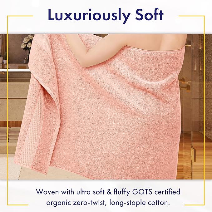 Alusa Home 100% Organic Zero-Twist Cotton Towels - Image 2
