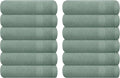 GLAMBURG Ultra Soft 12-Piece Washcloths Set 13x13-100% Ringspun Cotton by GLAMBURG