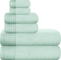 GLAMBURG 100% Cotton Ultra Soft 6 Pack Towel Set, Contains 2 Bath Towels 28x55 by GLAMBURG