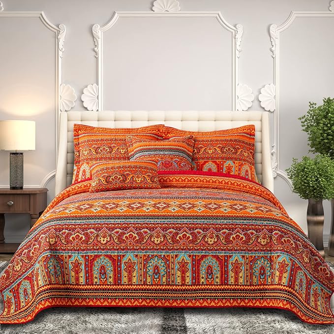 BEDIFANY Cotton Quilts Queen Size Set by BEDIFANY