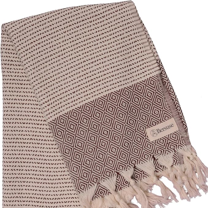 Bersuse 100% Cotton Hierapolis XL Throw Blanket - Image 3