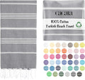 Cacala Lightweight and Thin Turkish Beach Towel 100% Cotton Sand-Free and by Cacala