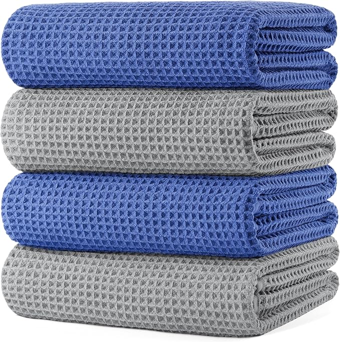 POLYTE 430 GSM Microfiber Oversize Quick Dry Lint Free Bath Towel, 60 x 30 in by Polyte
