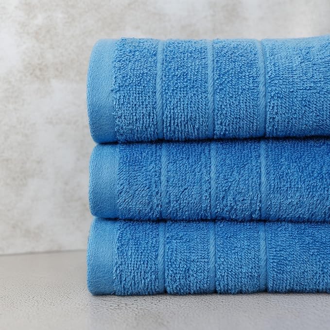Tens Towels Pack of 6 Hand Towels, 100% Cotton, Lighter Weight, Quick to Dry - Image 3