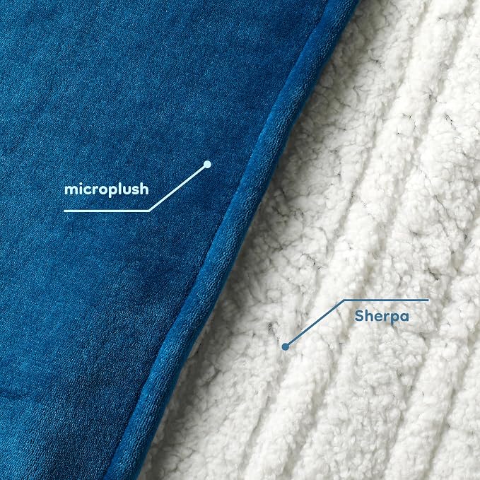 LaffyLo Electric Heated Blanket King Size 90 x 100, Dual Control, Fast Heating - Image 8