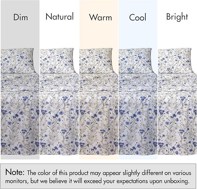 RUVANTI 100% Cotton Sheets – King Size Percale Bedding, Cooling & Breathable - Image 7