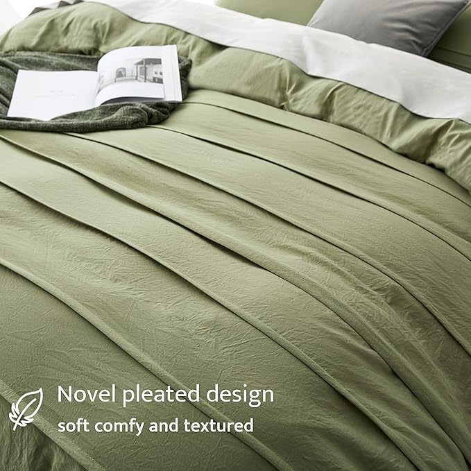 Oli Anderson Sage Green Duvet Cover Twin Size - Image 3