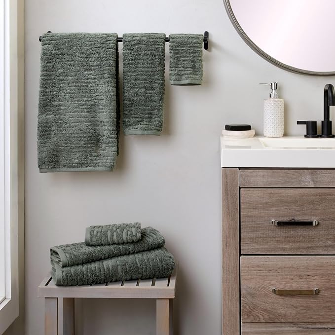SKL Home CloudSoft 100% Cotton Luxury 6-Piece Towel Set, 600 GSM, Ultra Plush & - Image 4
