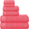 Ultra Soft 6 Pack Cotton Towel Set, Contains 2 Bath Towels 28x55 inch, 2 Hand by Unknown