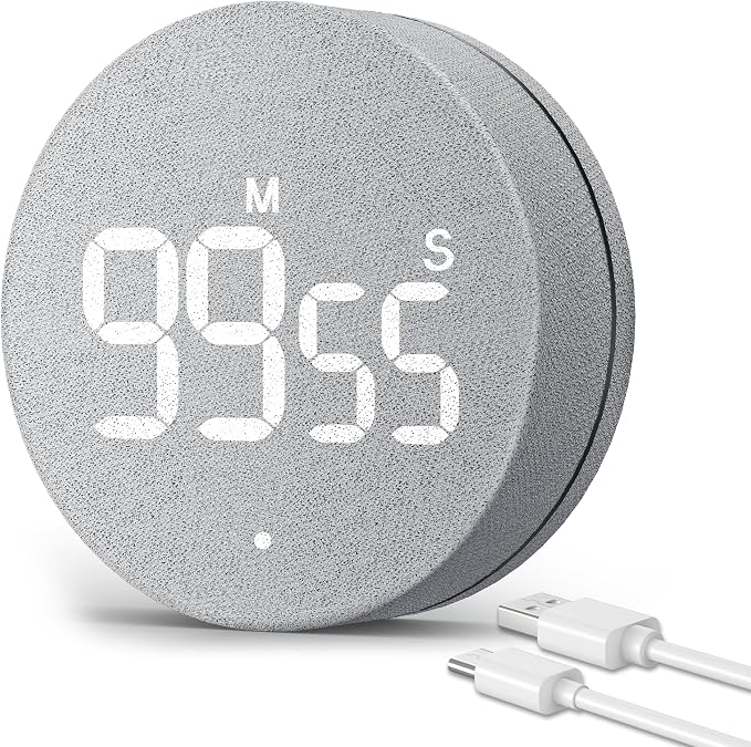 AVINIA Desk Timer for Productivity Magnetic Digital Kitchen Timer Rechargeable by AVINIADigitalTimer