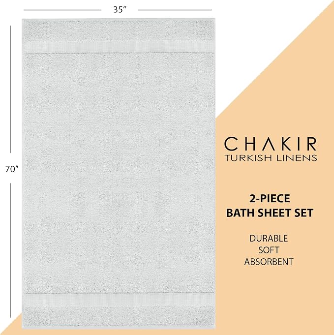Chakir Turkish Linens, 100% Cotton Premium Quality Turkish Bath Sheets - Image 5
