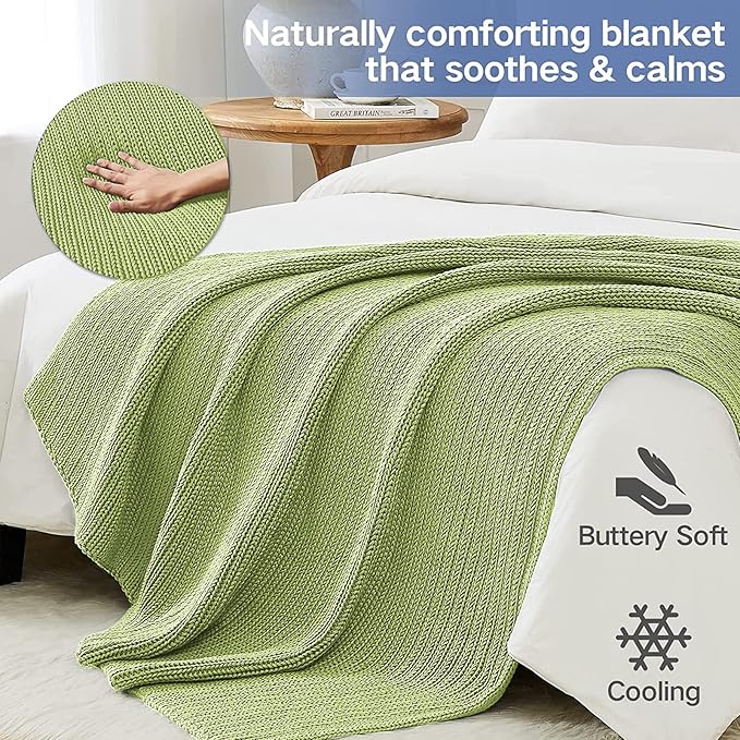 Guohaoi Knitted Weighted Blanket Kids No Beads Cooling Heavy Blanket, Home - Image 5