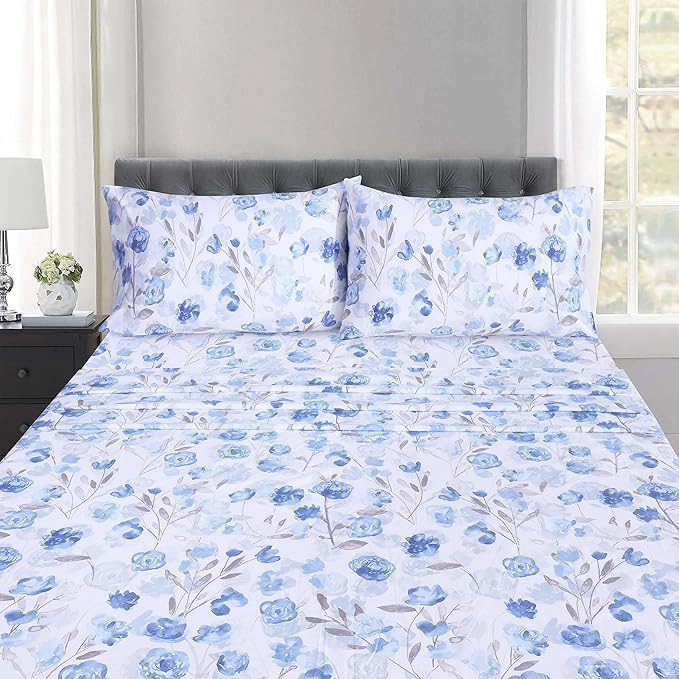 RUVANTI 100% Cotton Sheets – Queen Size Percale Bedding, Cooling & Breathable - Image 5