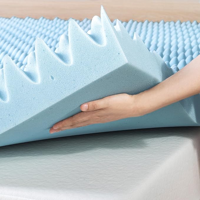 Best Price Mattress 4 Inch Egg Crate Memory Foam Mattress Topper - Image 4