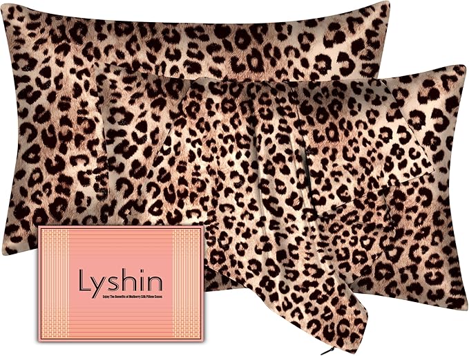 Silk Pillow Cases 2 Pack Queen Size by LYSHINSILKPILLOWCASES