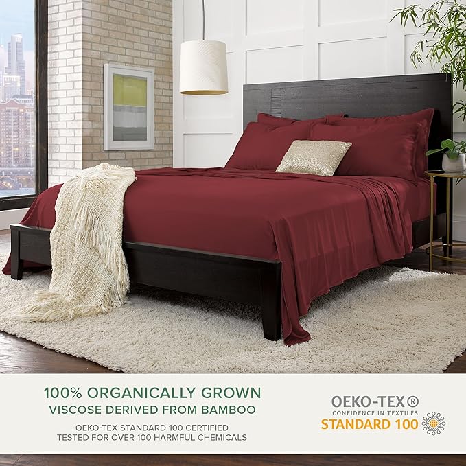 King Pillowcases by Pure Bamboo, Genuine 100% Organic Viscose Derived from - Image 3