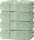 White Classic Luxury Bath Towels Set of 4 Large by WhiteClassic